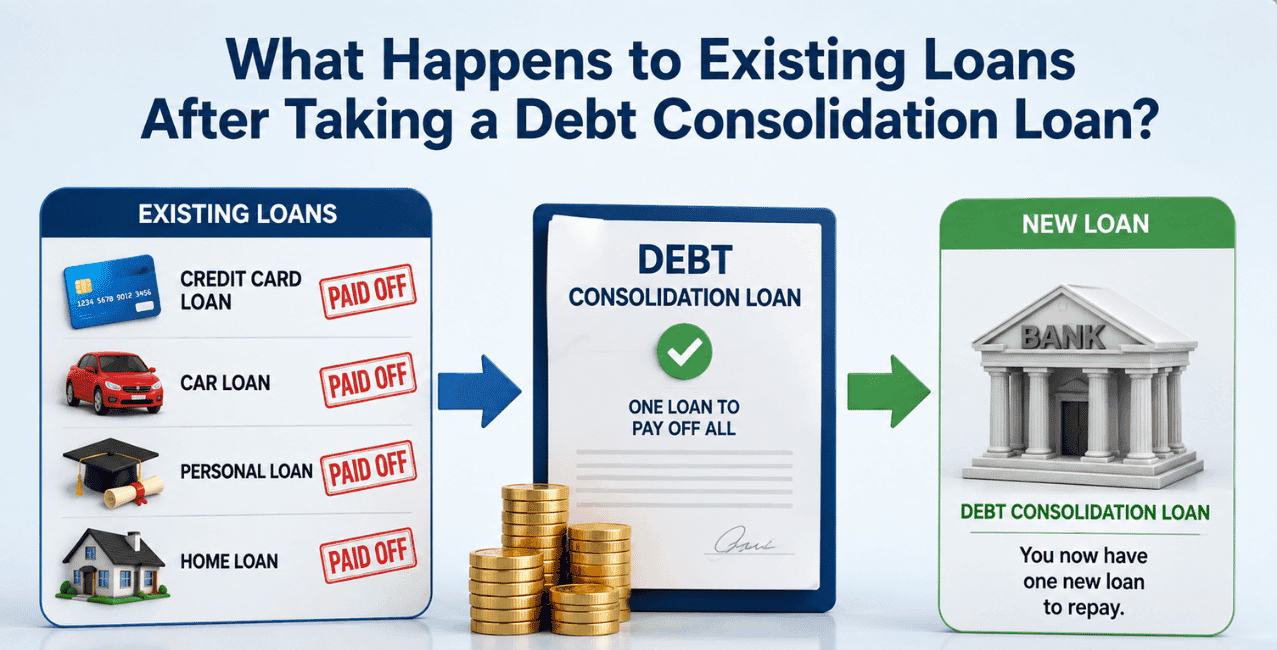 What Happens to Existing Loans After Taking a Debt Consolidation Loan?