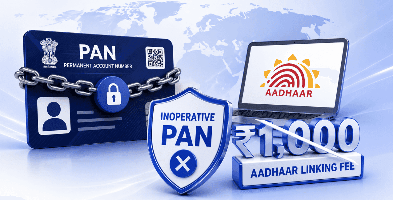 NRIs With Inoperative PAN May Avoid ₹1,000 Aadhaar Linking Fee