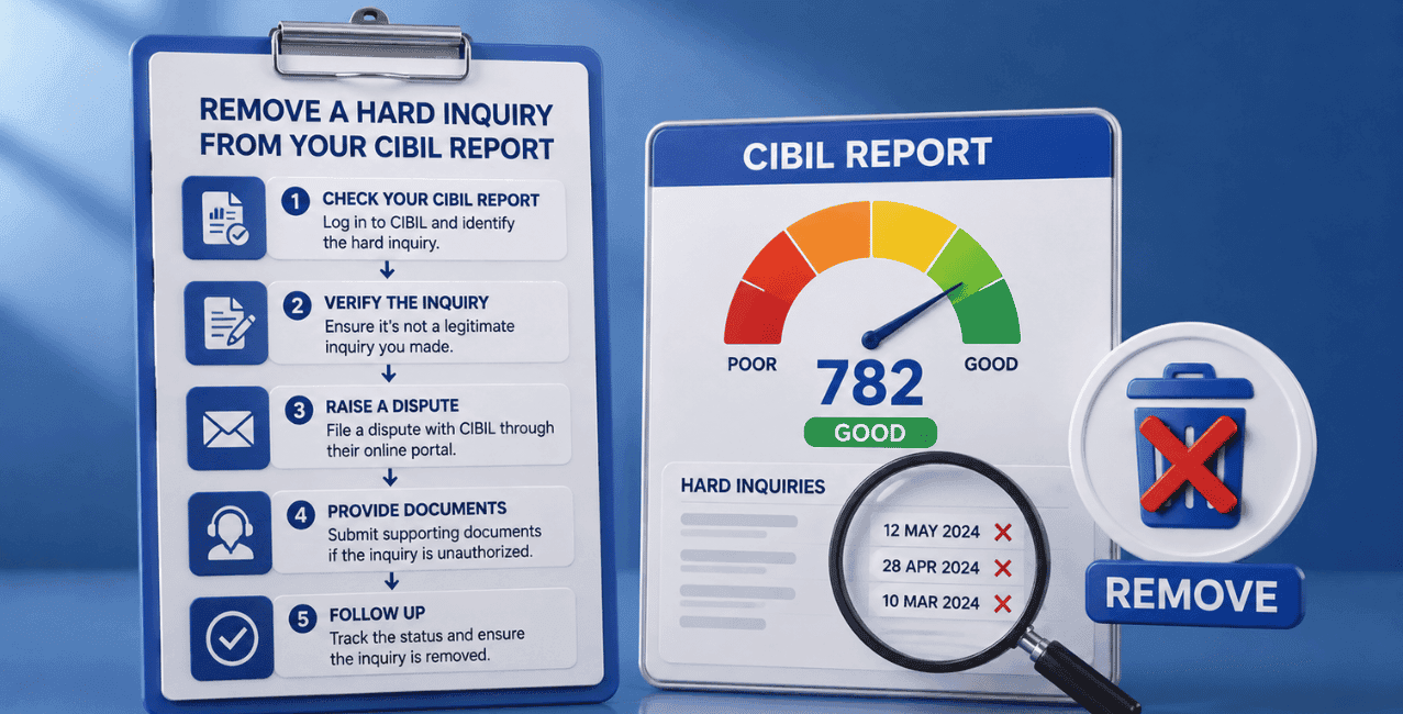 How to Remove a Hard Inquiry from Your CIBIL Report? Step-by-Step Guide