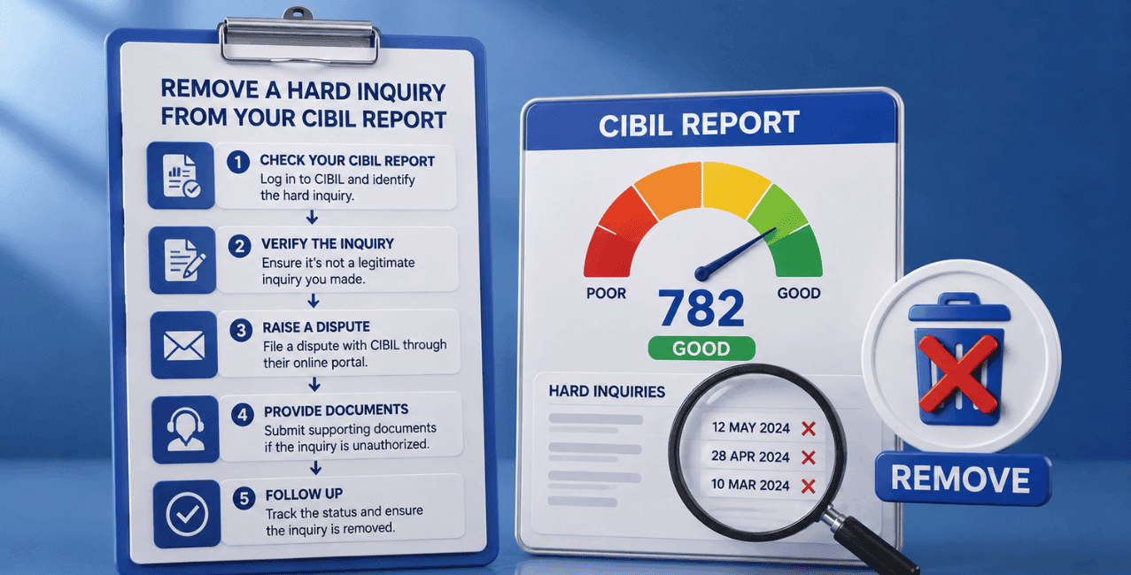 How to Remove a Hard Inquiry from Your CIBIL Report? Step-by-Step Guide