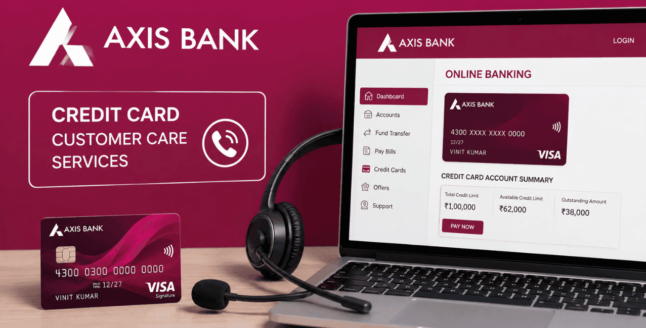 Axis Bank Credit Card Customer Care Services: Number & Online Banking