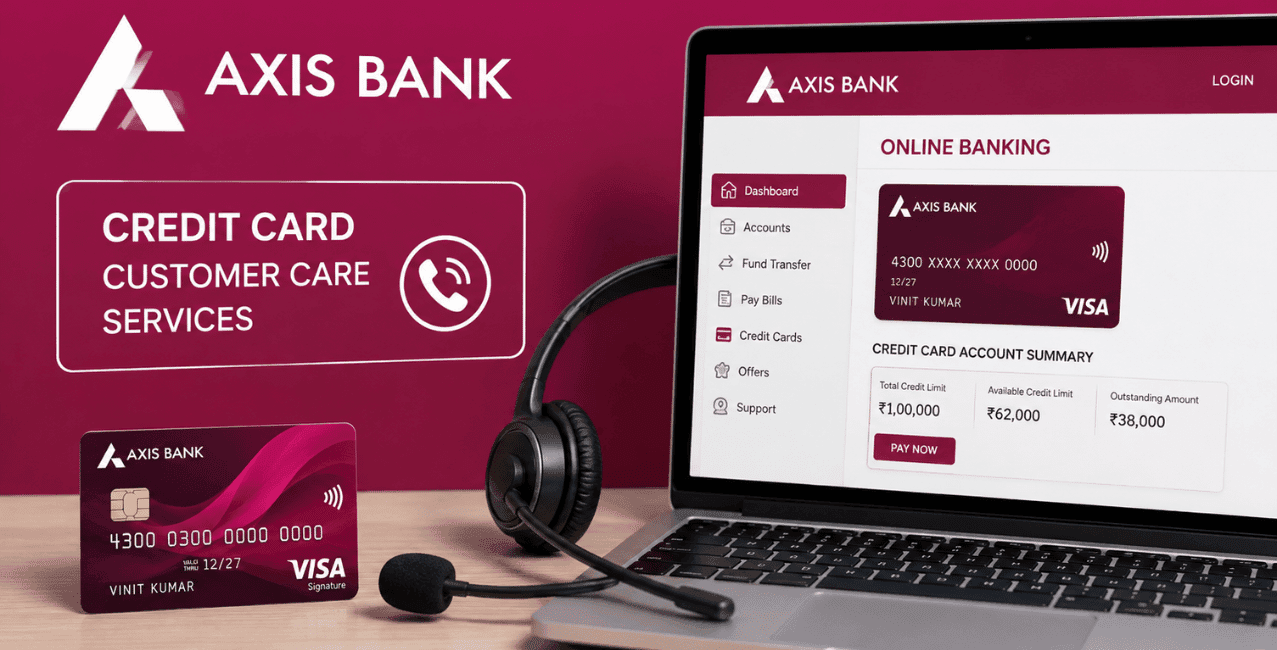 Axis Bank Credit Card Customer Care Services: Number & Online Banking