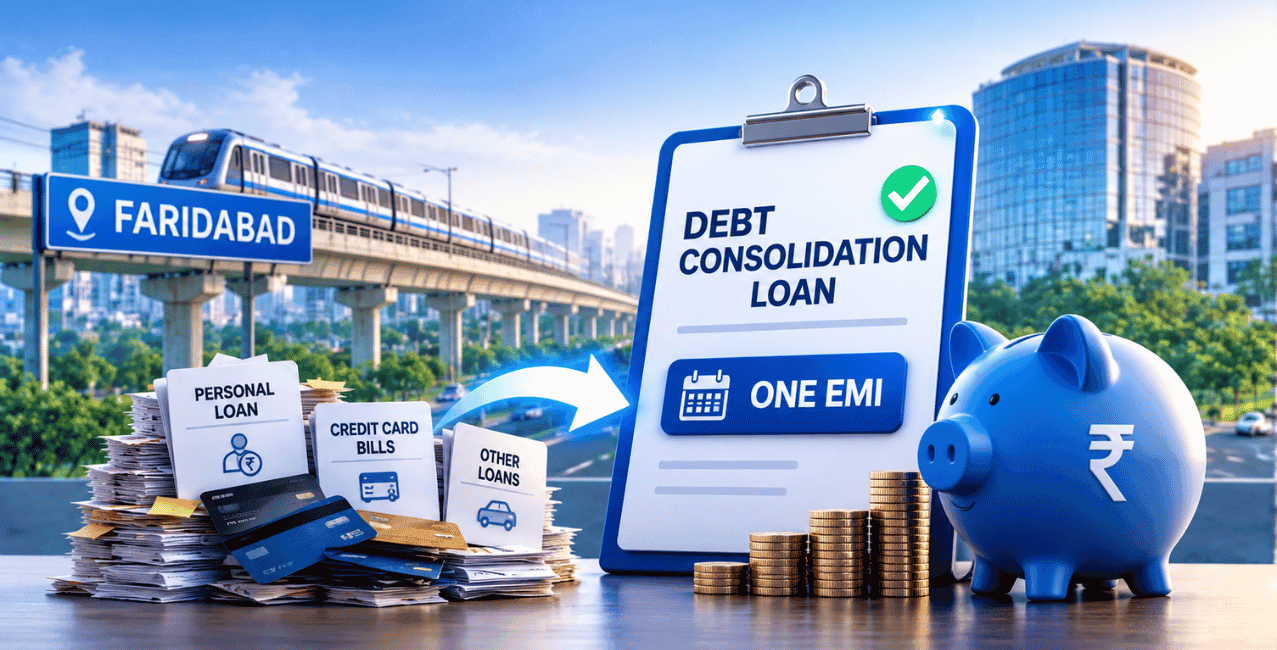 Debt consolidation loan Faridabad: Benefits, Eligibility & How It Works