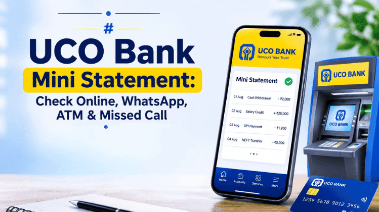 UCO Bank Mini Statement: Check Online, WhatsApp, ATM & Missed Call