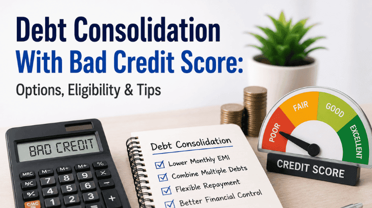 Debt Consolidation With Bad Credit Score: Options, Eligibility & Tips