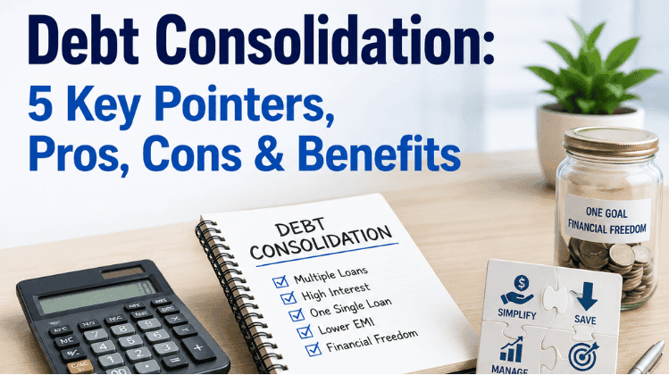 Debt Consolidation: 5 Key Pointers, Pros, Cons & Benefits
