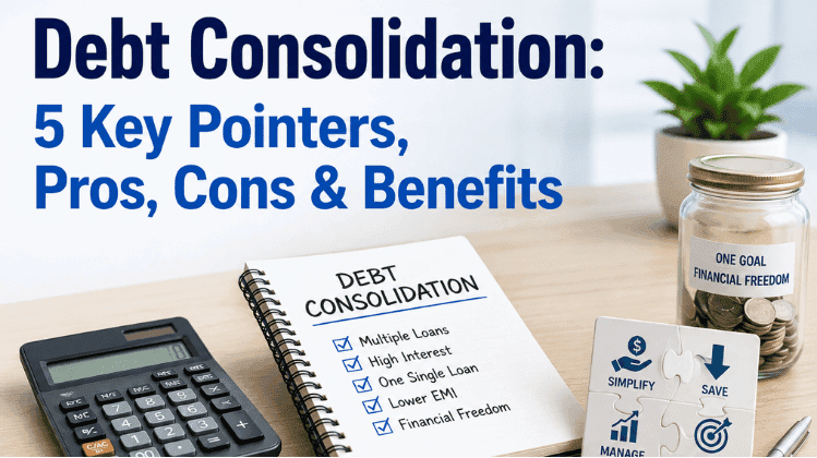 Debt Consolidation: 5 Key Pointers, Pros, Cons & Benefits