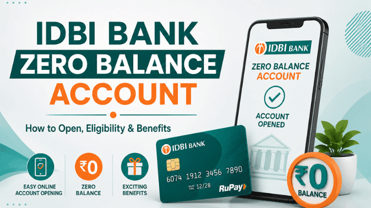 IDBI Bank Zero Balance Account: How to Open, Eligibility & Benefits