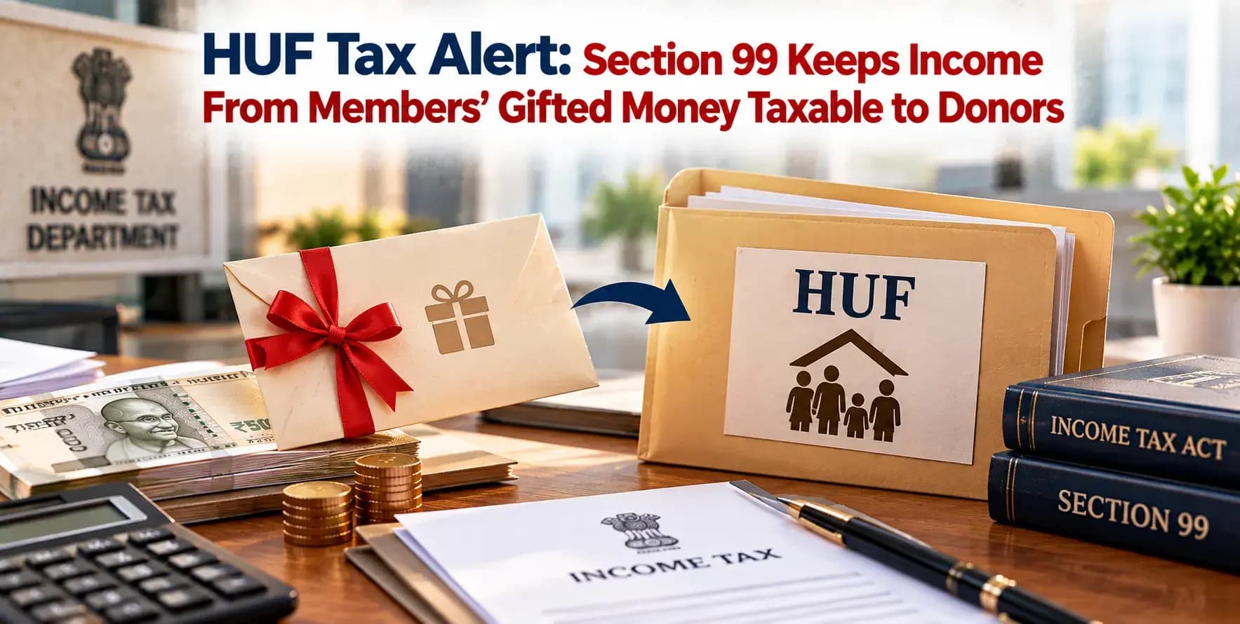 HUF Tax Alert: Section 99 Keeps Income From Members’ Gifted Money Taxable to Donors