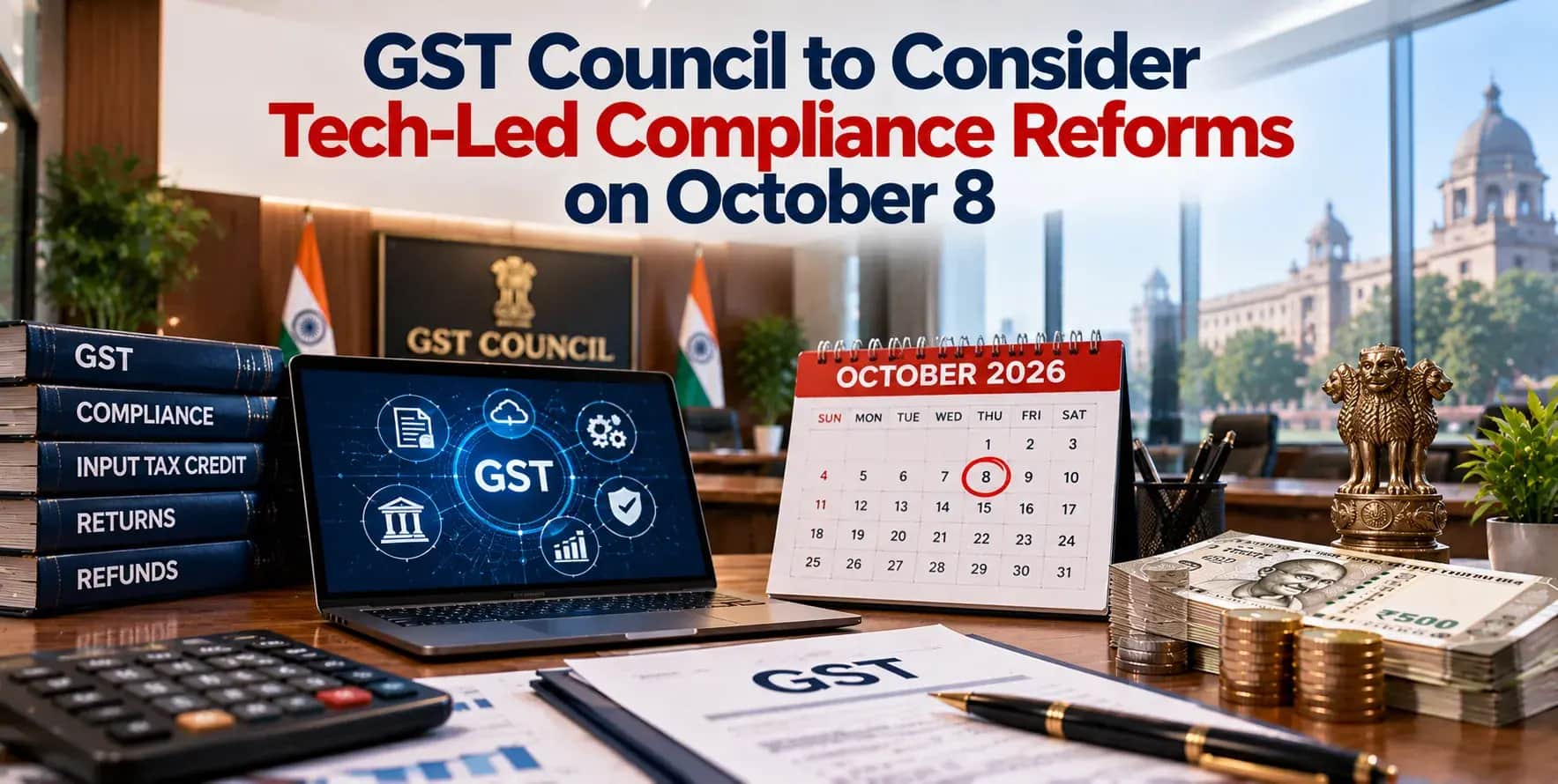 GST Council to Consider Tech-Led Compliance Reforms on October 8
