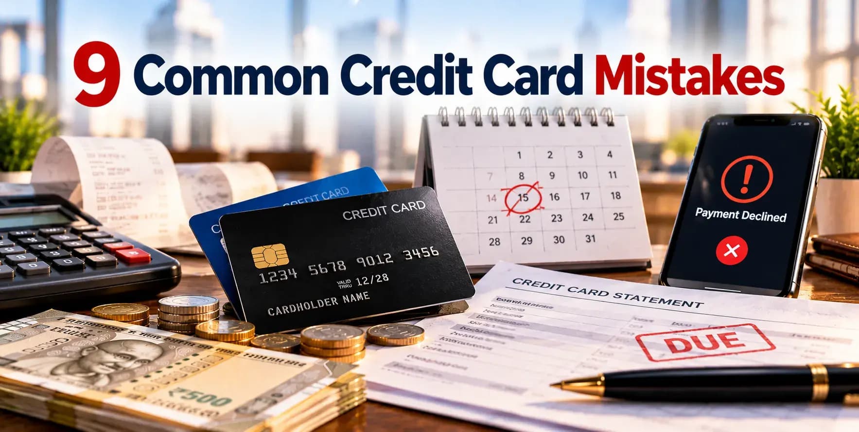 9 Common Credit Card Mistakes to Watch Out For