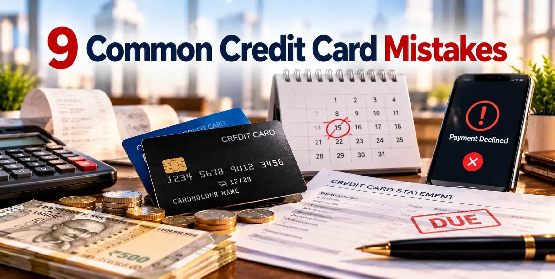 9 Common Credit Card Mistakes to Watch Out For
