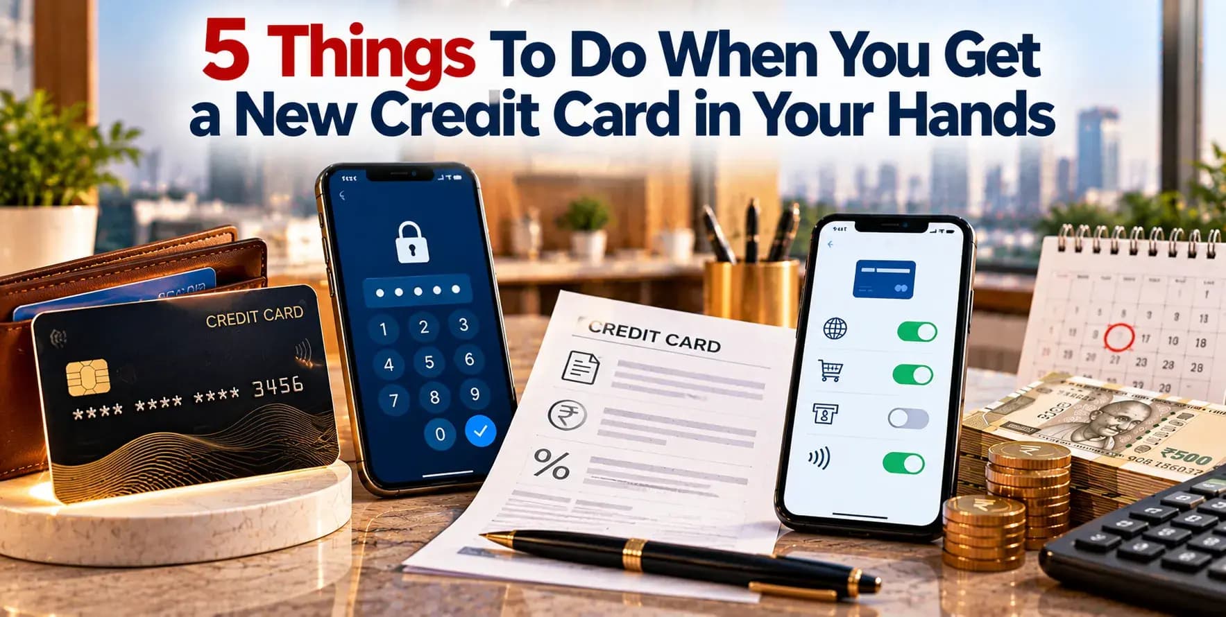 5 Things To Do When You Get a New Credit Card in Your Hands